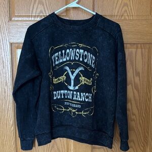 Yellowstone Dutton Ranch Black Sweatshirt